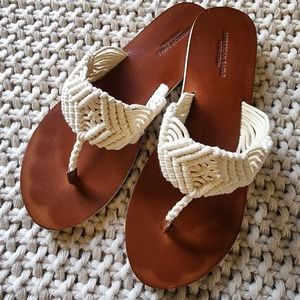 American Eagle crochet flip flop
